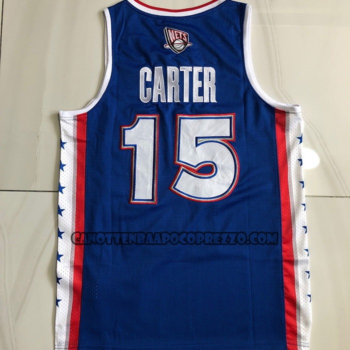 Canotte All Star 2005 Brooklyn Nets Vince Carter NO 15 Blu